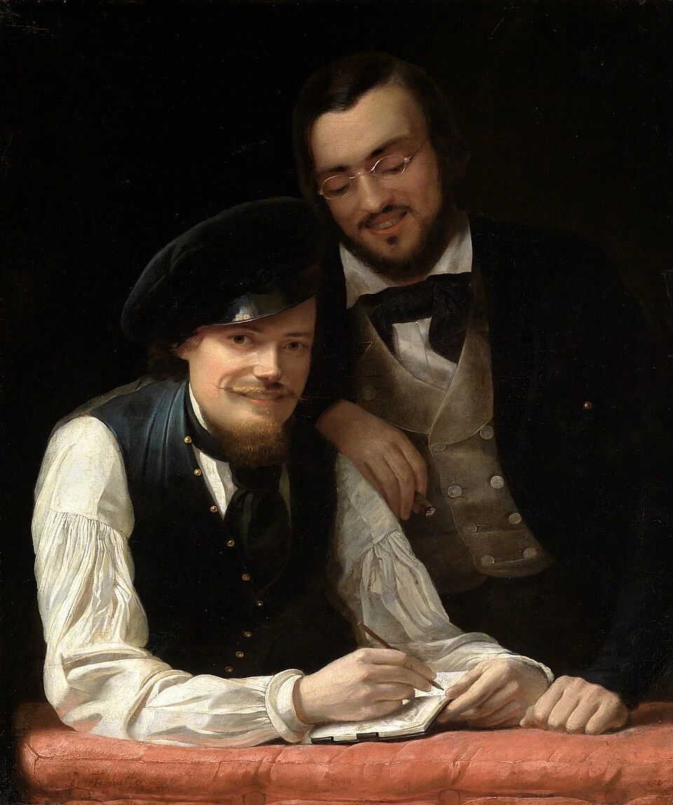 Autoritratto con il fratello dell'artista - Staatliche Kunsthalle Karlsruhe